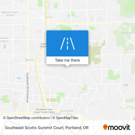 Southeast Scotts Summit Court map