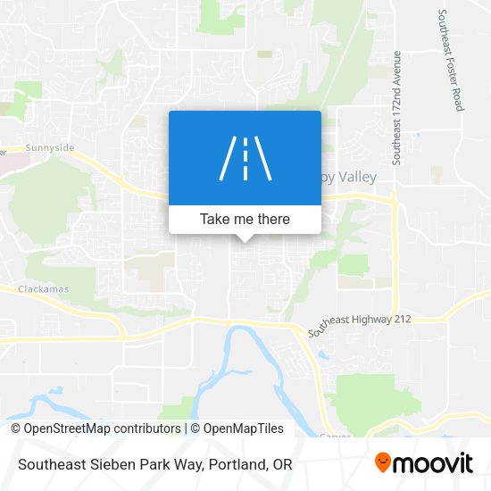 Southeast Sieben Park Way map