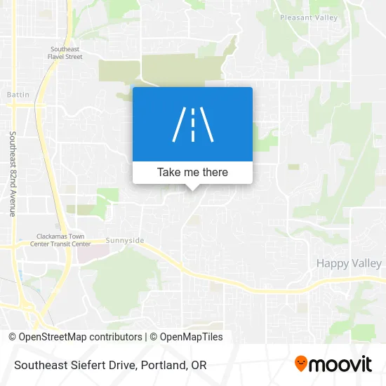 Southeast Siefert Drive map