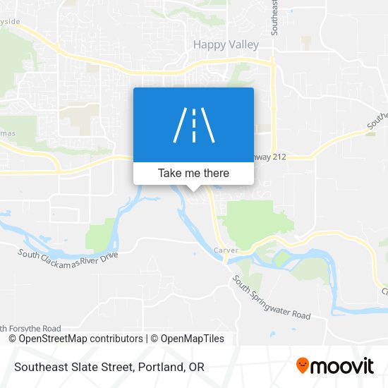 Southeast Slate Street map