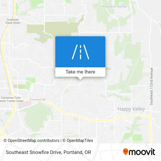 Mapa de Southeast Snowfire Drive