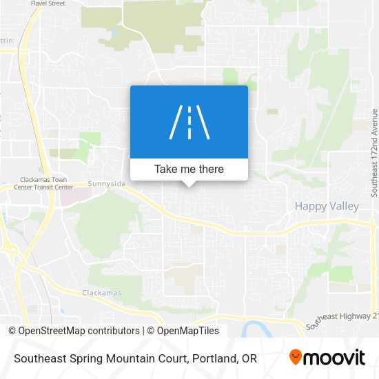 Mapa de Southeast Spring Mountain Court
