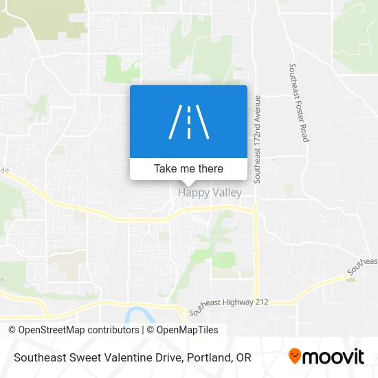 Southeast Sweet Valentine Drive map