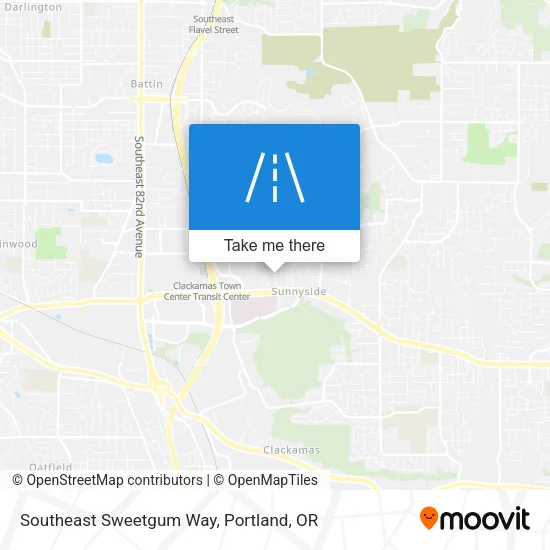 Southeast Sweetgum Way map