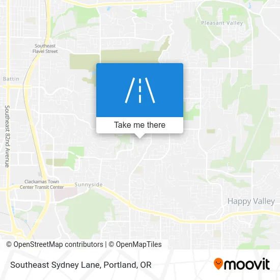 Southeast Sydney Lane map