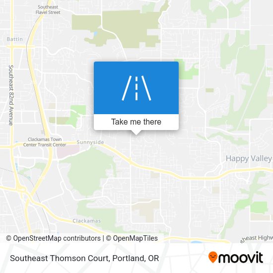 Southeast Thomson Court map