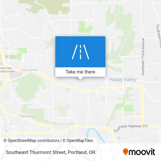 Southeast Thurmont Street map