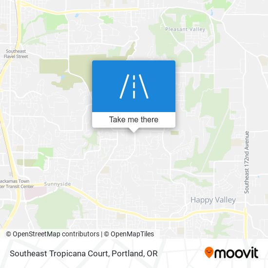 Southeast Tropicana Court map