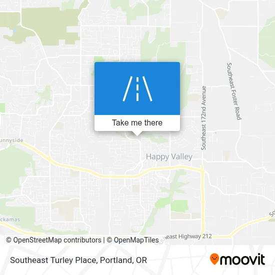 Southeast Turley Place map