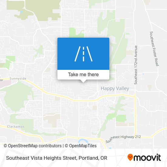 Mapa de Southeast Vista Heights Street