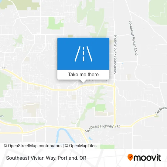 Southeast Vivian Way map