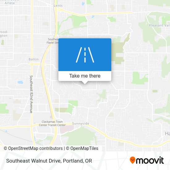 Mapa de Southeast Walnut Drive