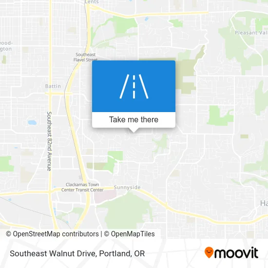 Southeast Walnut Drive map