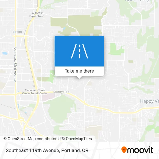 Southeast 119th Avenue map