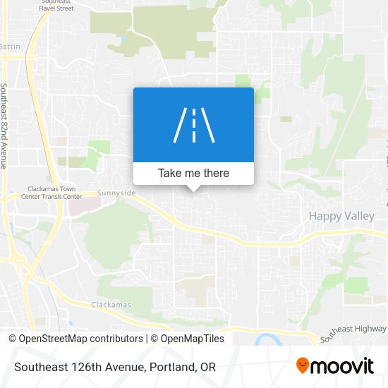Southeast 126th Avenue map