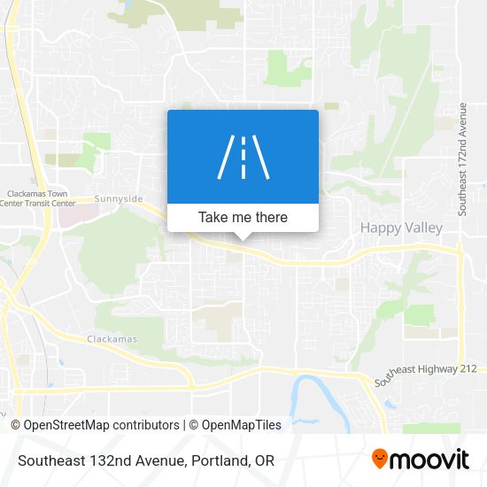 Southeast 132nd Avenue map