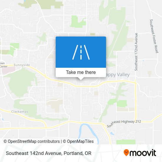 Southeast 142nd Avenue map