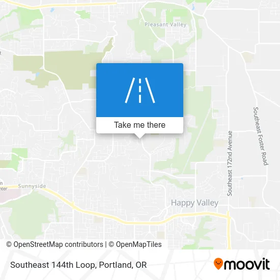 Southeast 144th Loop map