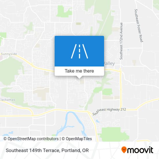 Mapa de Southeast 149th Terrace