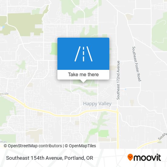 Southeast 154th Avenue map