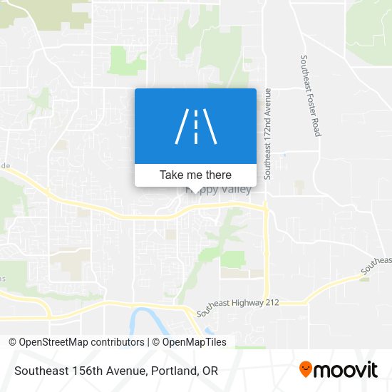 Southeast 156th Avenue map