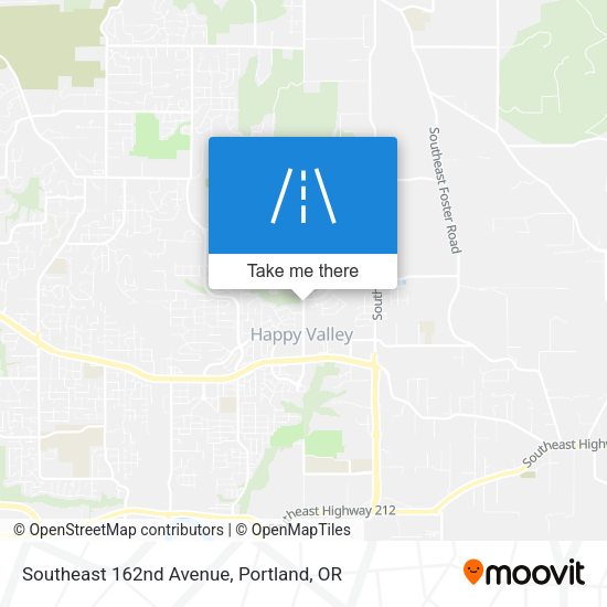 Southeast 162nd Avenue map