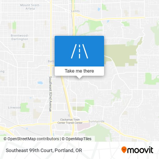 Southeast 99th Court map