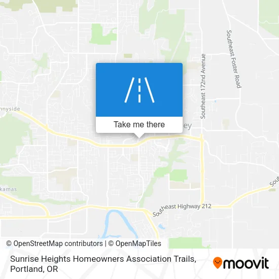 Sunrise Heights Homeowners Association Trails map