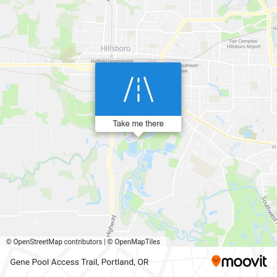 Mapa de Gene Pool Access Trail