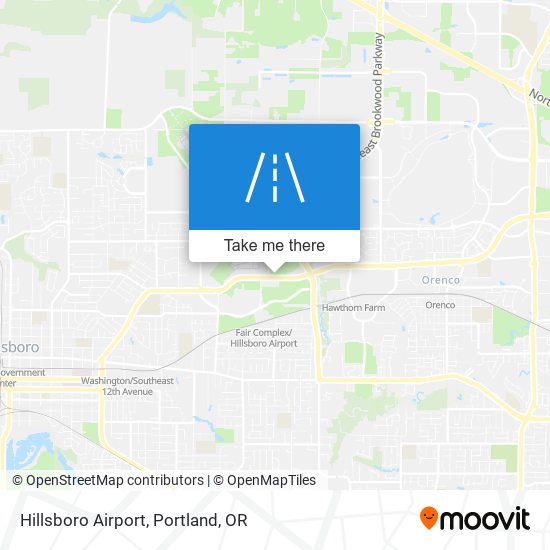 Hillsboro Airport map