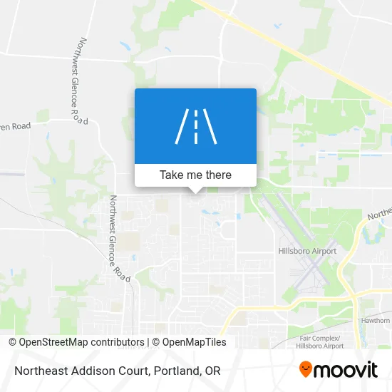 Northeast Addison Court map