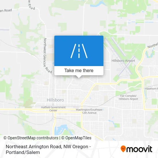 Mapa de Northeast Arrington Road