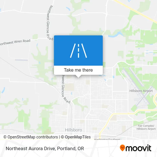 Northeast Aurora Drive map