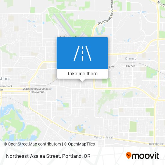 Northeast Azalea Street map