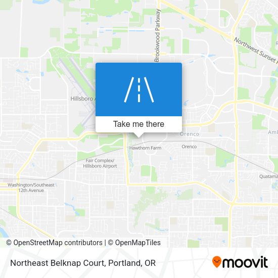 Mapa de Northeast Belknap Court