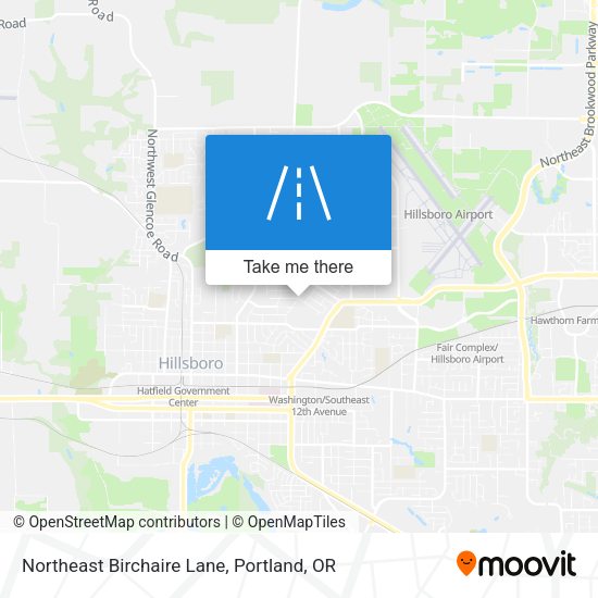 Northeast Birchaire Lane map