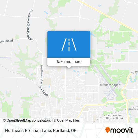 Northeast Brennan Lane map
