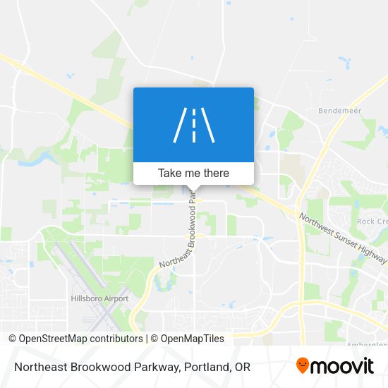 Northeast Brookwood Parkway map