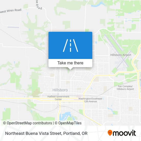 Northeast Buena Vista Street map