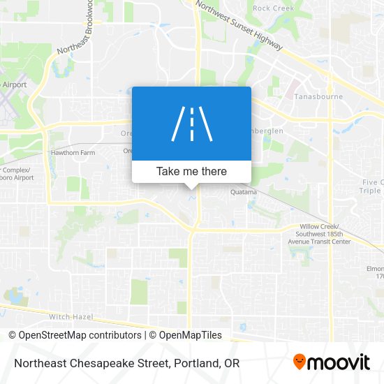 Northeast Chesapeake Street map