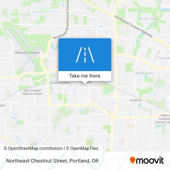 Northeast Chestnut Street map