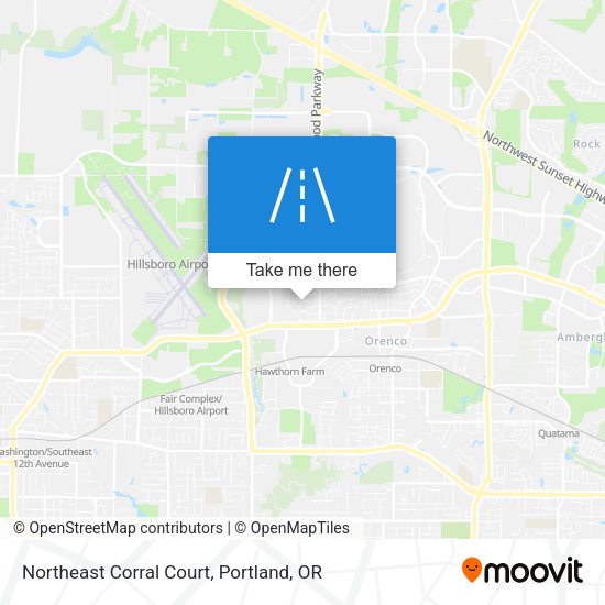 Northeast Corral Court map
