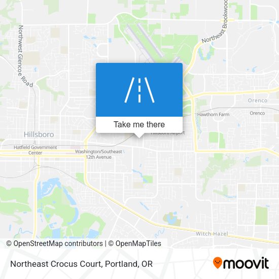 Northeast Crocus Court map