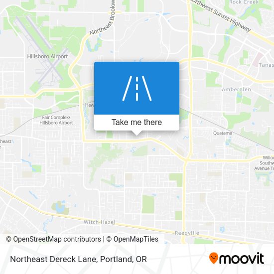 Northeast Dereck Lane map