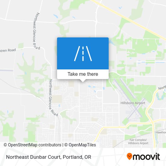 Northeast Dunbar Court map