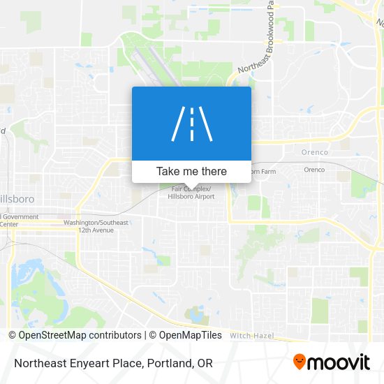 Northeast Enyeart Place map