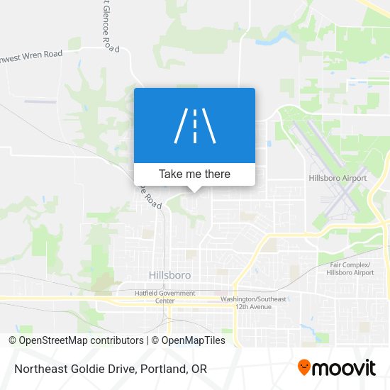 Northeast Goldie Drive map
