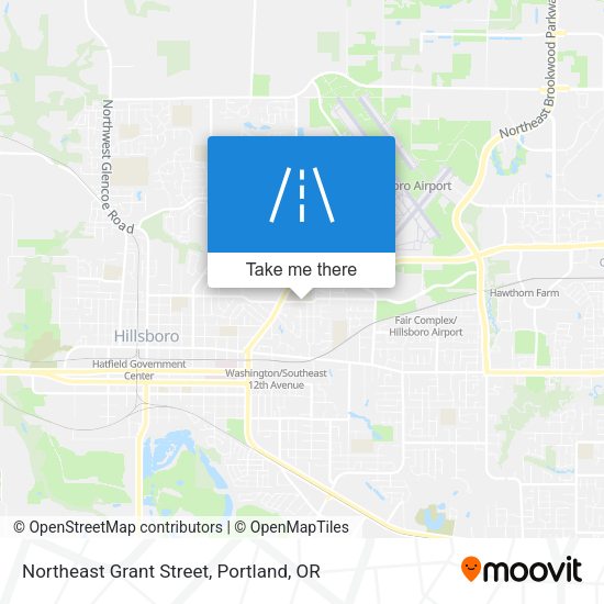 Northeast Grant Street map