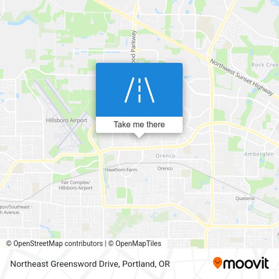 Northeast Greensword Drive map