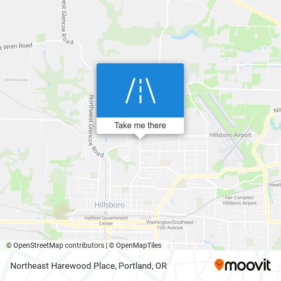 Northeast Harewood Place map